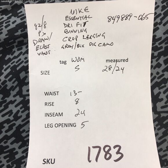 NIKE Essential Legging Women S Gray Black Digital Camo Print Dri Fit Running - Picture 16 of 16